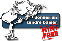 Bouton « donner un tendre baiser »