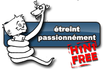 Bouton « étreint passionnément »