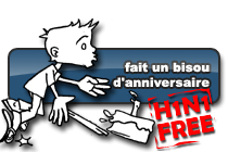 Bouton « fait un bisou d'anniversaire »