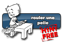 Bouton « rouler une pelle »